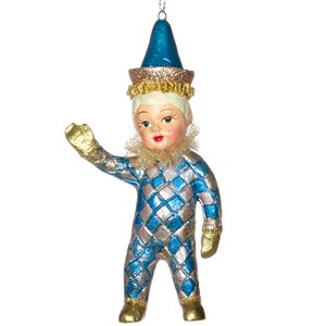 Елочная игрушка Королевский Циркач Жан Лука - Венецианский Маскарад 10 см, подвеска Goodwill фото 1