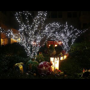 Гирлянды на дерево Клип Лайт Legoled 30 м, 225 холодных белых LED, черный КАУЧУК, IP54 BEAUTY LED фото 3