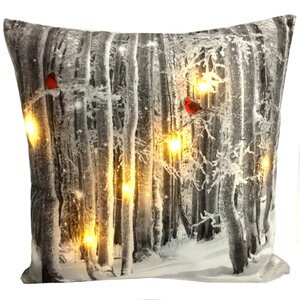Декоративная подушка со светодиодами Зимнее Волшебство 45*45 см на батарейках Peha фото 1
