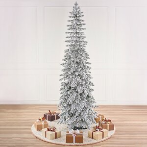 Искусственная стройная елка Тикко заснеженная 255 см, ЛИТАЯ 100% Max Christmas фото 2