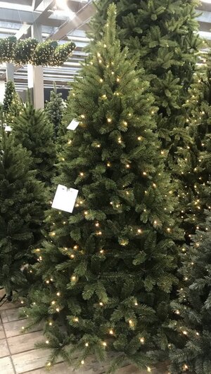 Искусственная елка с лампочками Лесная Красавица 230 см, 400 теплых белых ламп, ЛЕСКА + ПВХ Triumph Tree фото 3