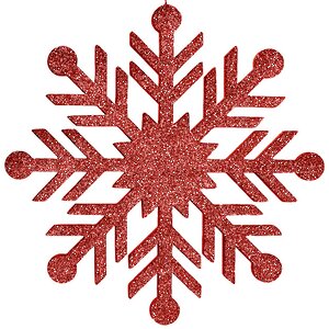 Украшение на потолок Снежинка 50 см красная, пеноплекс МанузинЪ фото 3