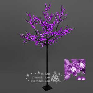 Светодиодное дерево "Сакура", 200 см, уличное, 936 ФИОЛЕТОВЫХ LED ламп BEAUTY LED фото 1