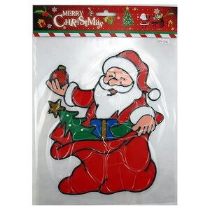 Наклейка на стекло Санта с Подарками 22*26 см Forest Market фото 1