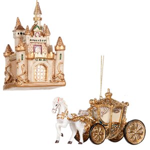 Набор ёлочных игрушек Королевство Золотых Снов 10 см, 2 шт, подвеска Goodwill фото 1