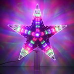 Светящаяся звезда на елку Праздничные Огни 22 см, 31 разноцветная LED лампа с мерцанием
