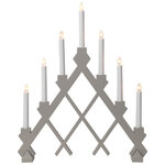 Светильник-горка Rut 53*43 см светло-серый, 7 электрических свечей