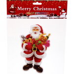 Новогодний стикер Санта с подарками 20*19 см