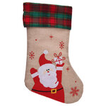 Новогодний носок для подарков Милый Санта 42 см