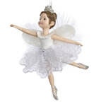 Ёлочная игрушка Фея-балерина Мелодия 11 см, подвеска