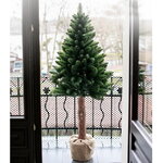 Искусственная елка Pinus 180 см с натуральным стволом, ПВХ