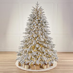 Искусственная елка с огоньками Романовская заснеженная 3 м, 930 теплых белых ламп, ЛИТАЯ 100%