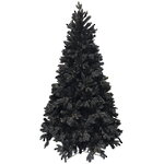 Черная искусственная елка Одри Black 210 см, ЛИТАЯ + ПВХ