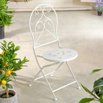 Складной стул с мозаикой Флорентин Тессера 93*51*38 см, металл