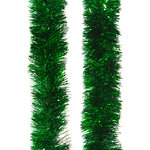 Мишура Праздничная 2 м*70 мм зеленая
