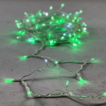 Светодиодная гирлянда 24V Quality Light 100 зеленых LED ламп 10 м, с мерцанием, прозрачный ПВХ, соединяемая, IP44